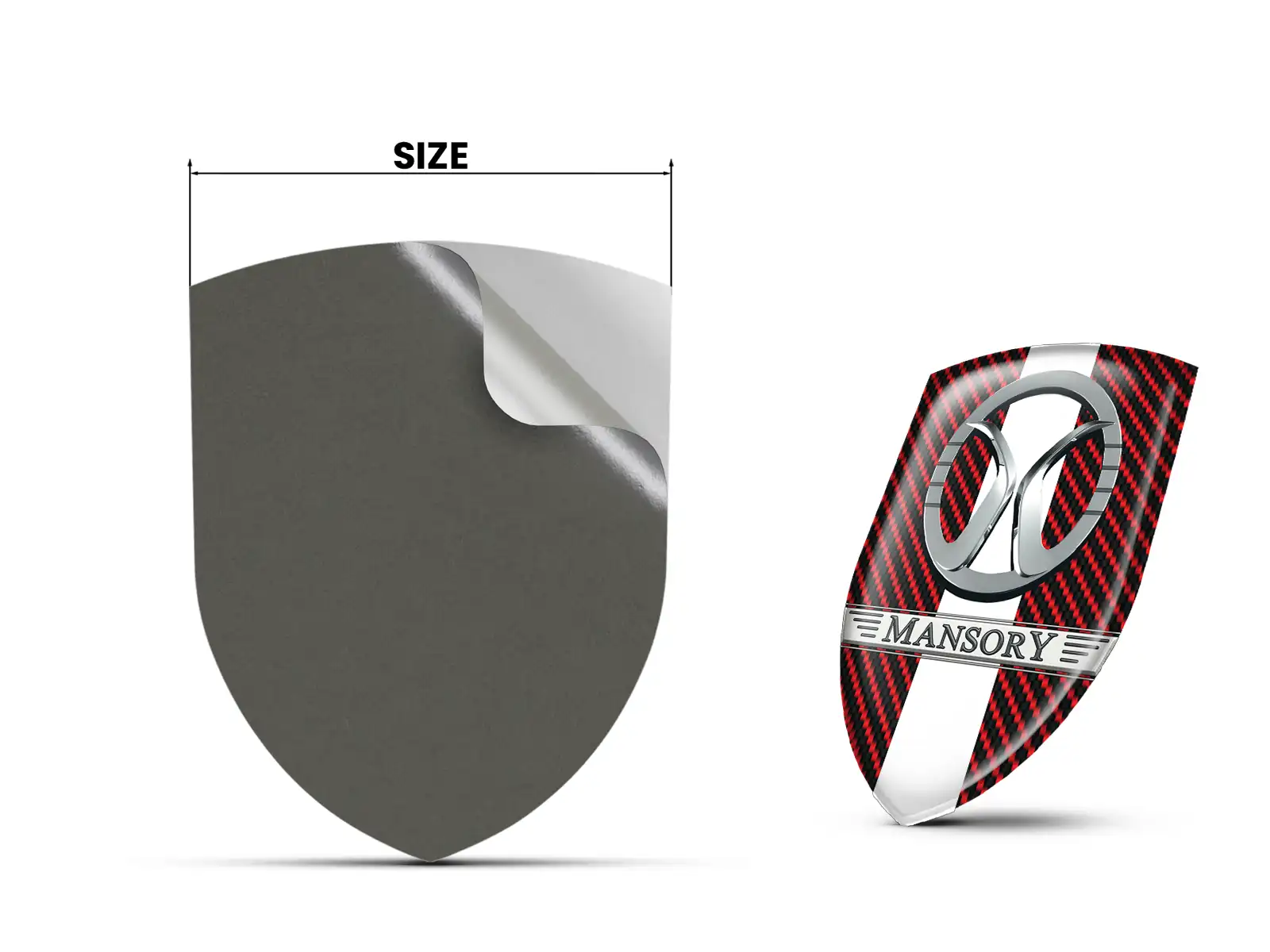 Mansory Autocollants Logo Vinyle Pro Max Résistants Stylé Design